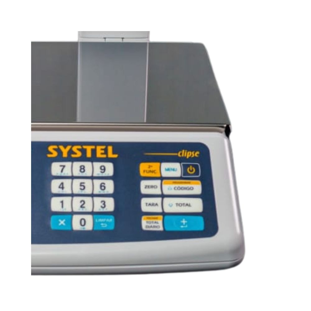 Balança Digital com Torre 30kg Branca Bivolt Clipse Systel