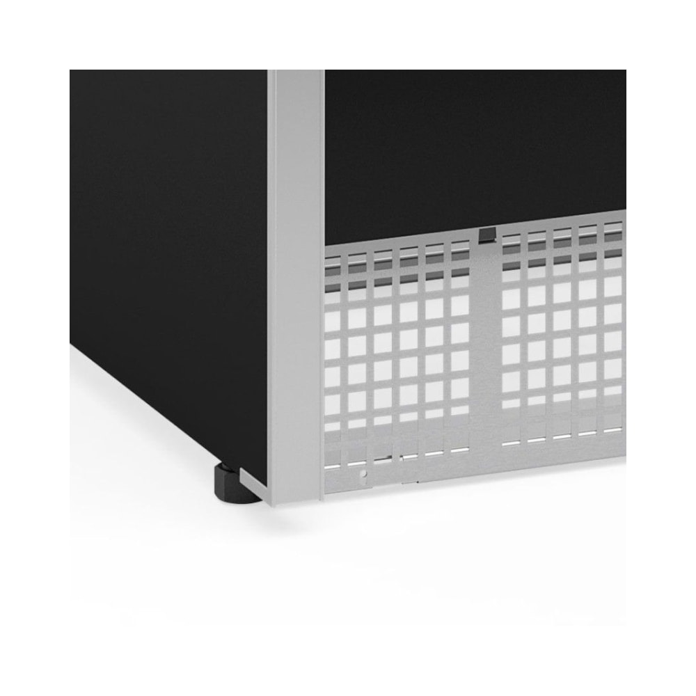 Balcão Caixa Vitrine Neutra Preto 75cm Aurora PXA-075R PR Gelopar