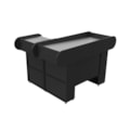 Balcão Check Out 1,30m Black Preto com Gaveta T...