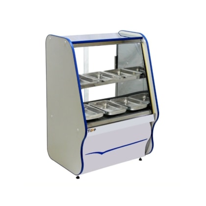 Balcao Estufa Quente 6 Bandejas Salgados Toop 080 Ormifrio Azul