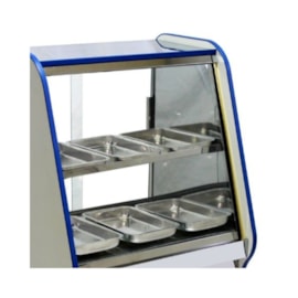 Balcao Estufa Quente 6 Bandejas Salgados Toop 080 Ormifrio Azul