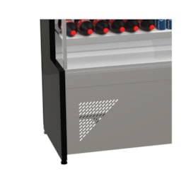 Balcão Refrigerado 1,25m 2 Placas Fria Vidro Reto New Premium Polofrio