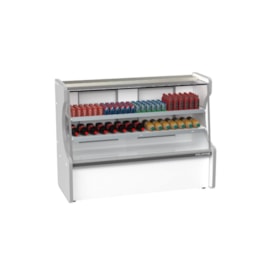 Balcão Refrigerado 1,80m 2 Placas Fria Vidro Reto Pop Luxo Polofrio
