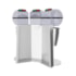 Batedor de Milkshake e Açai Triplo Copo Inox BMS-3-N Skymsen