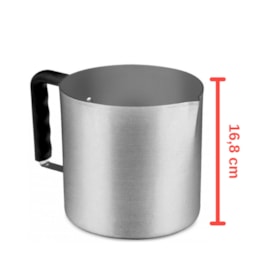 Caneca em Alumínio Nº 18 4,2L Cabo Baquelite Hotel Alumínio ABC
