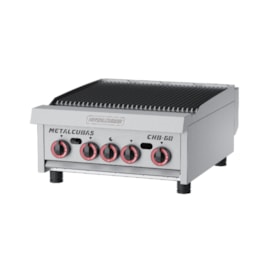 Char Broiler 4 Queimadores a Gás CHB60 Aço Inox ES Metalcubas