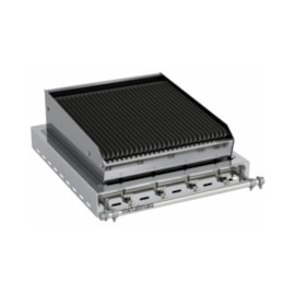 Charbroiler a Gás 60x70 Inox de bancada CBMMI60 Metalmaq