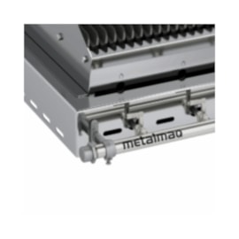 Charbroiler a Gás 60x70 Inox de bancada CBMMI60 Metalmaq