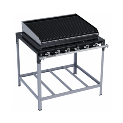 Charbroiler a Gás 90x70 Com Cavalete CBMPP90 Metalmaq