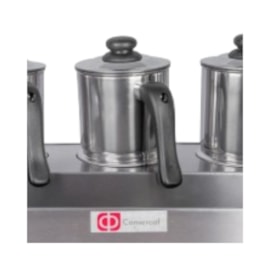 Esterilizador 3 Bules Café e Leite Inox Automático Consercaf