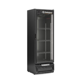 Expositor Refrigerado de Bebidas 445L All Black Bivolt GRV-45 BIN LB Gelopar