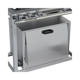 Fogão Industrial 2 Bocas 30x30 Forno Inox P5 Top Metalmaq