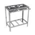 Fogão Industrial 2 Bocas 30x30 Inox Top Metalmaq