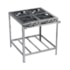 Fogão Industrial 4 Bocas 30x30 Inox P5 Top Metalmaq