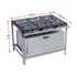 Fogão Industrial 6 Bocas 30X30 com Super Forno Metalmaq