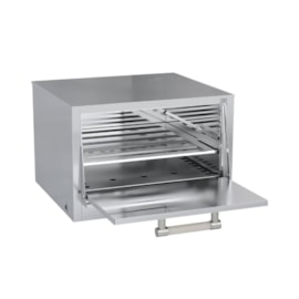 Fogão Industrial 6 Bocas 40x40 com Forno Aço Inox Metalmaq