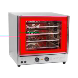 Forno Elétrico de Bancada Turbo Aço Inox FETP4A Vermelho Titã