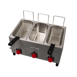 Fritadeira a Gás 3x 3 Litros F3AG Croydon