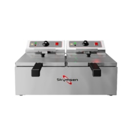 Fritadeira Elétrica Inox 10 Litros 2 Cubas FED-20-N Skymsen