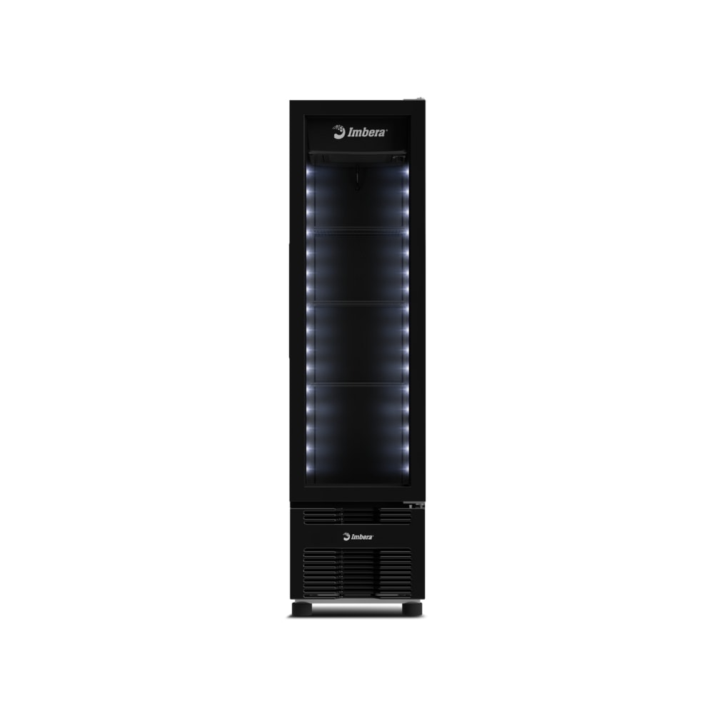 Geladeira Expositor Vertical 244 Litros Full Black Preta VR08 Imbera