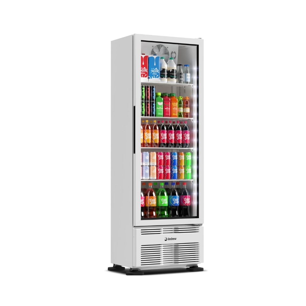 Geladeira Expositor Vertical 393L Branca Full White VRS13 Inverter