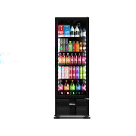 Geladeira Expositor Vertical 393L Full Black Preta Inverter VRS13 Imbera