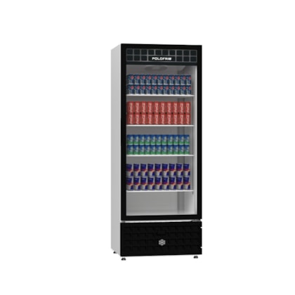Geladeira Expositor Vertical 450L Visa Cooler Preta Polofrio