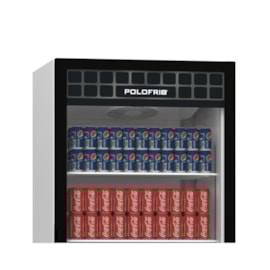 Geladeira Expositor Vertical 450L Visa Cooler Preta Polofrio