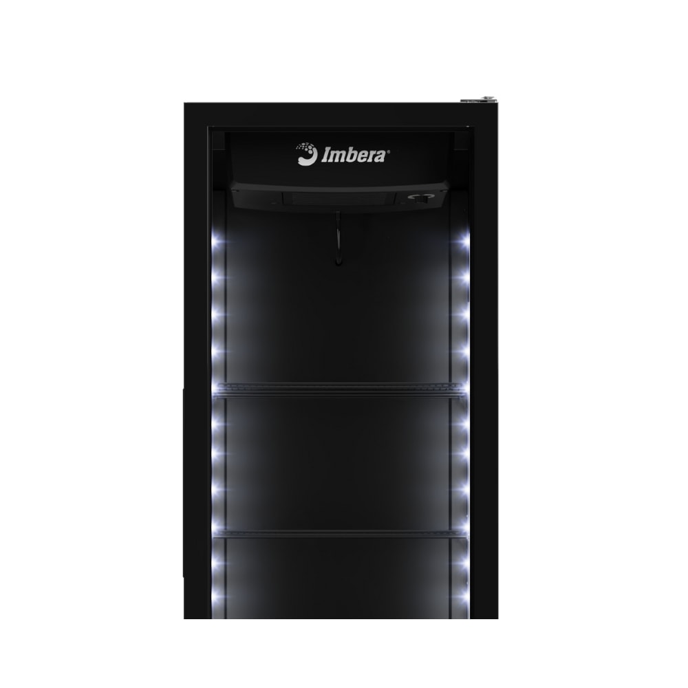 Geladeira Expositor Vertical 485L Full Black Preta VRS16 Imbera