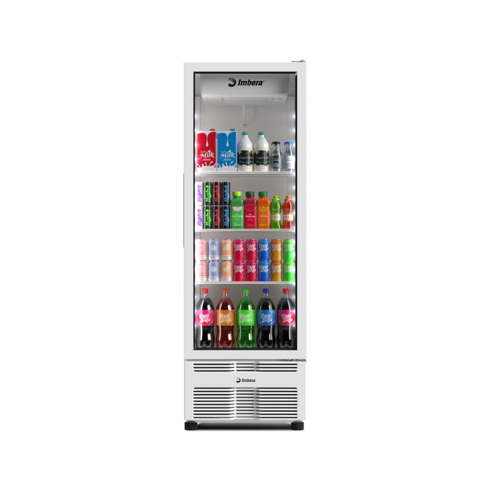 Geladeira Expositor Vertical 485L Full White Branca Inverter VRS16