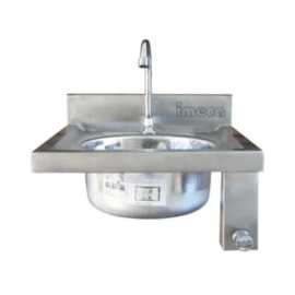 Lavatório Pia Inox Asséptico Acionamento Joelho Imeca