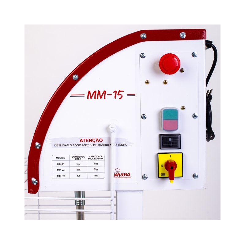Misturela Masseira Panela Mexer Salgados 15 Litros MM15 Mana