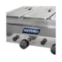 Molheira Banho Maria Salsicheira 3 cubas a Gás Inox MGT Metvisa