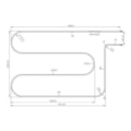 Resistencia para forno 80X60 Metalmaq 220v