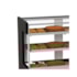 Vitrine Estufa Quente 85cm 9 bandejas Preta New Premium PoloFrio