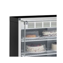 Vitrine Refrigerada Dupla Função 1,40M Preta GPEA-140R Gelopar 110v